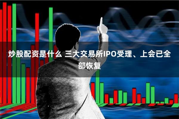 炒股配资是什么 三大交易所IPO受理、上会已全部恢复